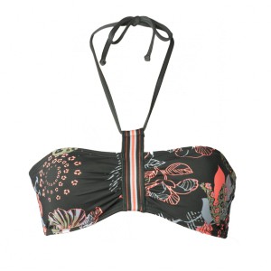 Costume da bagno a fascia Moontide Kitsune - kaki/floreale