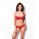 Reggiseno a balconcino ROSETTI  - Rosso