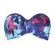 Costume da bagno a fascia Tallulah - Blu/Floreale