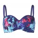 Costume da bagno a fascia Tallulah - Blu/Floreale