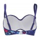 Costume da bagno a fascia Tallulah - Blu/Floreale