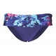 Mutandine costume da bagno con risvolto Tallulah - Blu/Floreale