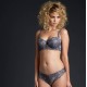 Reggiseno a balconcino Molly - Ardesia/Viola