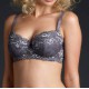 Reggiseno a balconcino Molly - Ardesia/Viola